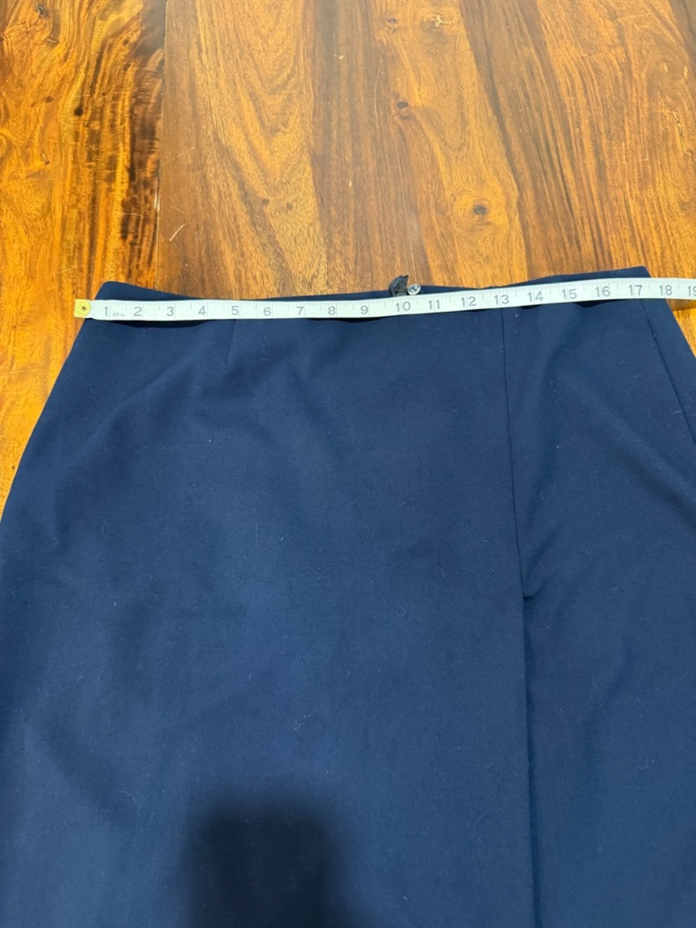 Brooks Brothers 346 Navy Wrap Look Skirt 14 Quiet Luxury Heritage - Picture 4 of 7